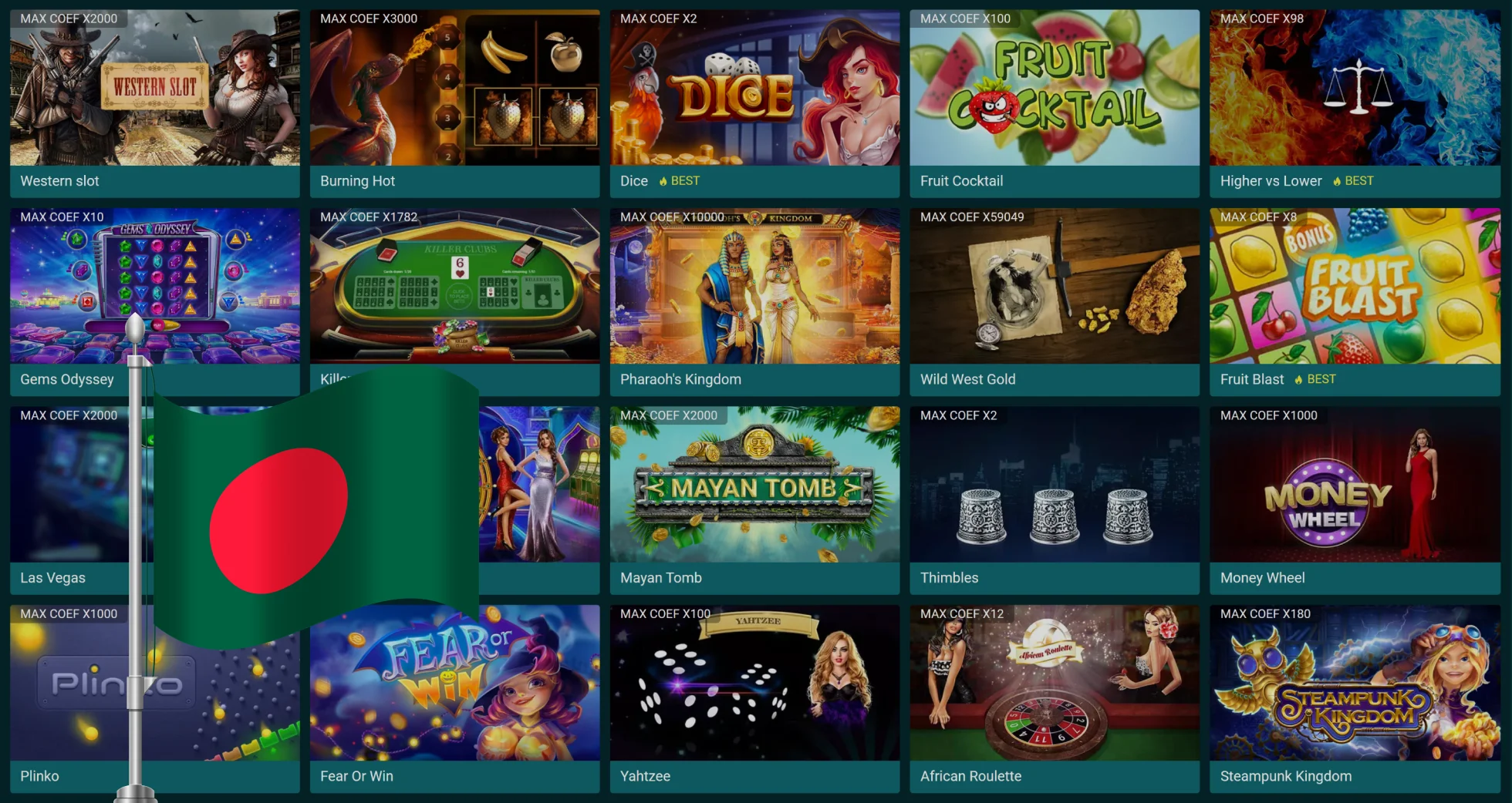 22Bet Casino Games